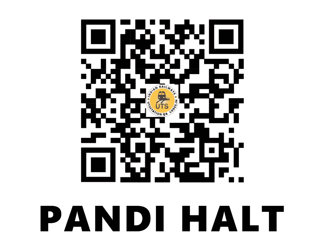 UTS QR Code for PANDI HALT - PNY - SR (TAMIL NADU)